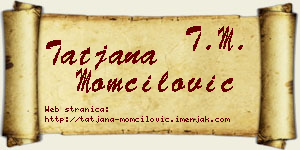 Tatjana Momčilović vizit kartica